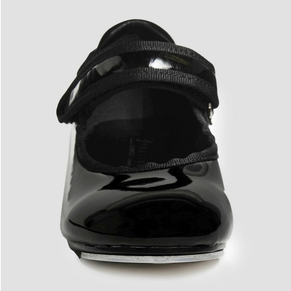 Freestyle by Danskin Tap Dance Shoes Patent Black - Picture 3 of 7